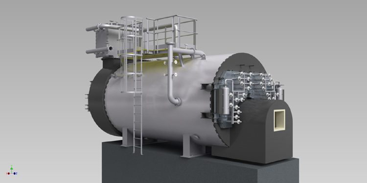 Caldaia a recupero a tubi da fumo